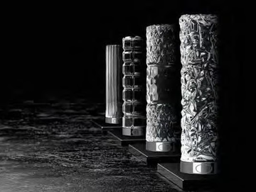 GLAMOROUS TUNING - Deck-mounted crystal remote control tap by Glass Design - view 3